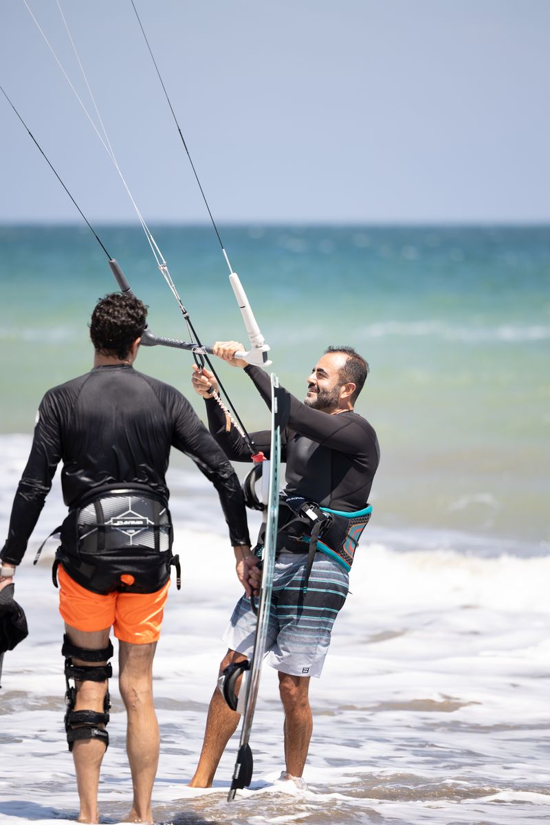 Kitesurfing lesson with an instructor